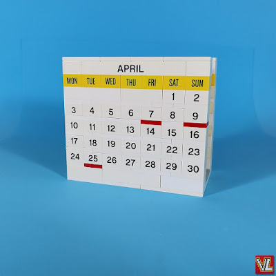 Calendário LEGO Abril 2023