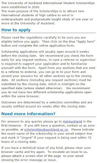 University Of Auckland for international students