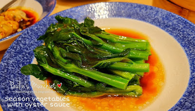 Season vegetables with oyster sauce - Shang Social