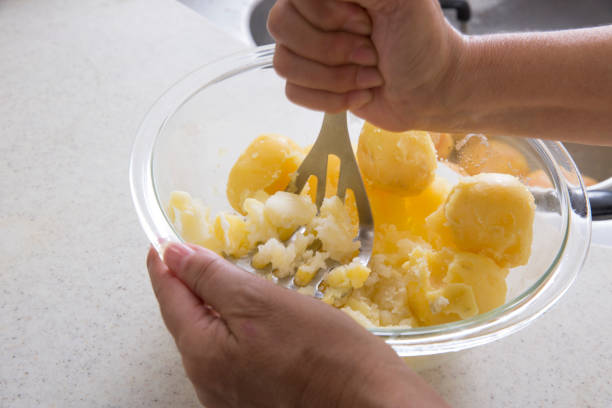 Papa triturada. ingrediente.