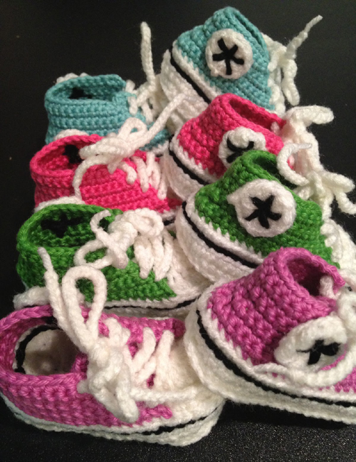 Crochet Baby Converse - Free Pattern