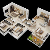 Desain Rumah 2 Lantai 3d
