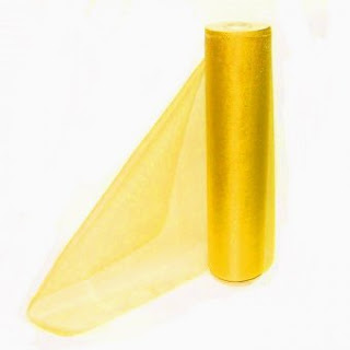 Gold Wedding Organza Roll