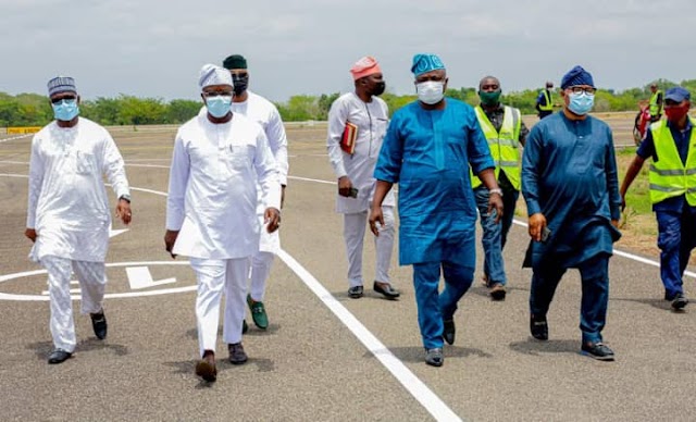  Just In: Tinubu, Nyako, Obasa arrive Benue as Federal University honours APC National Leader (Photos)