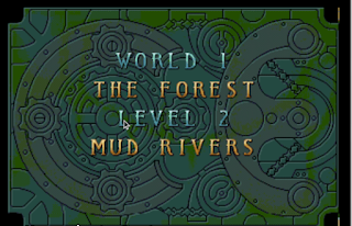 WORLD 1 THE FOREST LEVEL 2 Mud Rivers  in like engineer style of background multi coloured