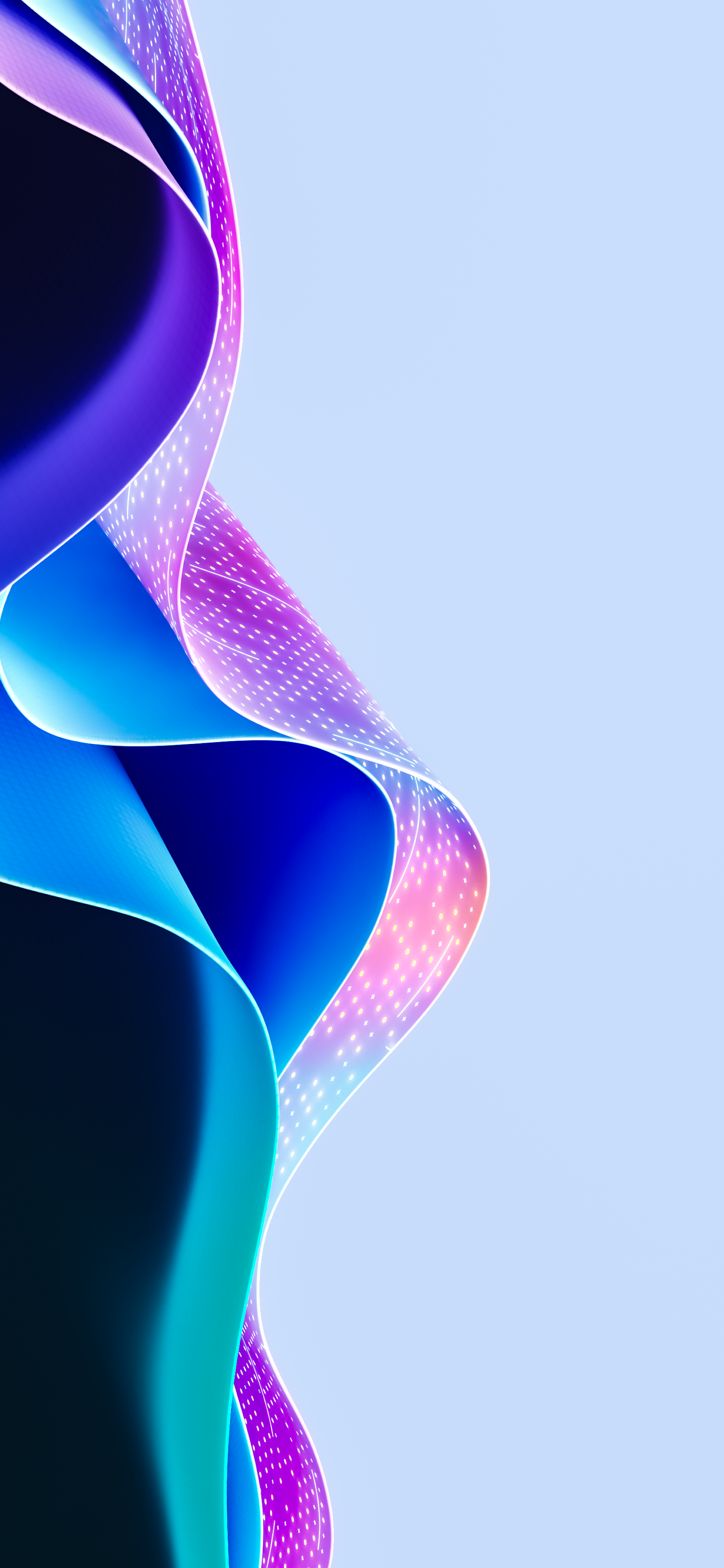 Dynamic abstract iPhone wallpaper featuring flowing, colorful waves in shades of blue, purple, and teal, creating a mesmerizing and modern design.
