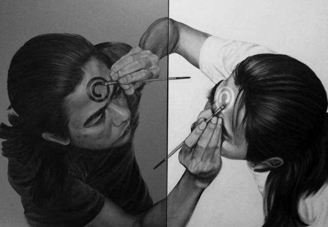 Multidimensional Self-Portraits Veri Apriyatno Creativity drawing art of Veri Apryatno