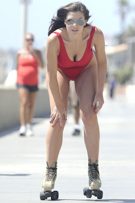 Imogen Thomas In Red Bikini9