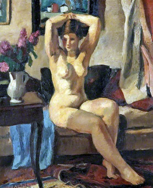 Charles Kvapil, Artistic Nude, Portrait arts, Nude Art, Human Study, Nude by Painter Charles Kvapil