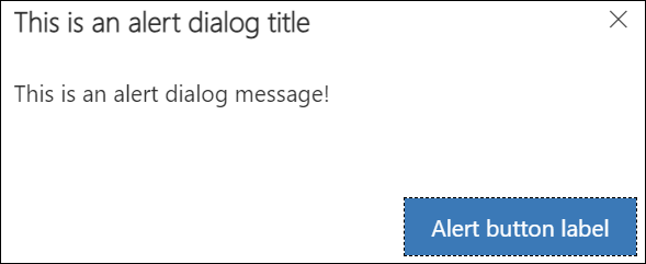 Alert Dialog