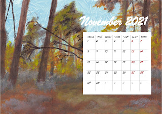 Printable November 2021 calendar