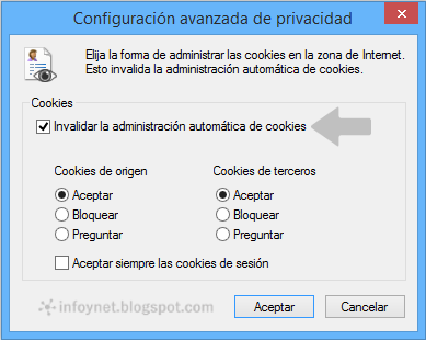 Configuración avanzada de privacidad