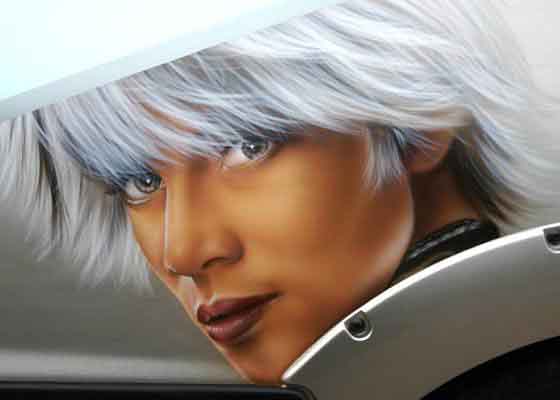 storm xmen airbrush Storm X Men Design Airbrushed Car