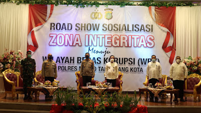 Polres Metro Tangerang Kota Road Show Zona Integritas, Sasar 3 Kecamatan