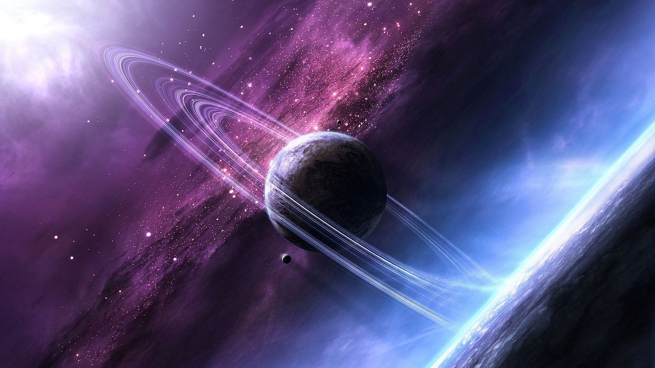 Wallpaper Stars Space Glow Planet