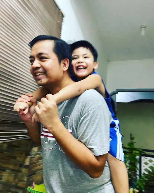Father and son bonding