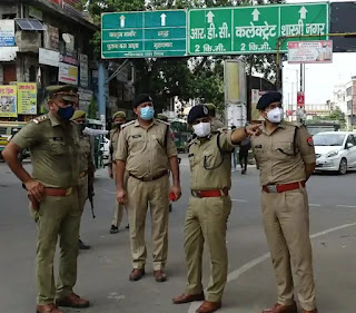 SSP उतरे सड़को पर लिया शहर की सुरक्षा का जायजा।