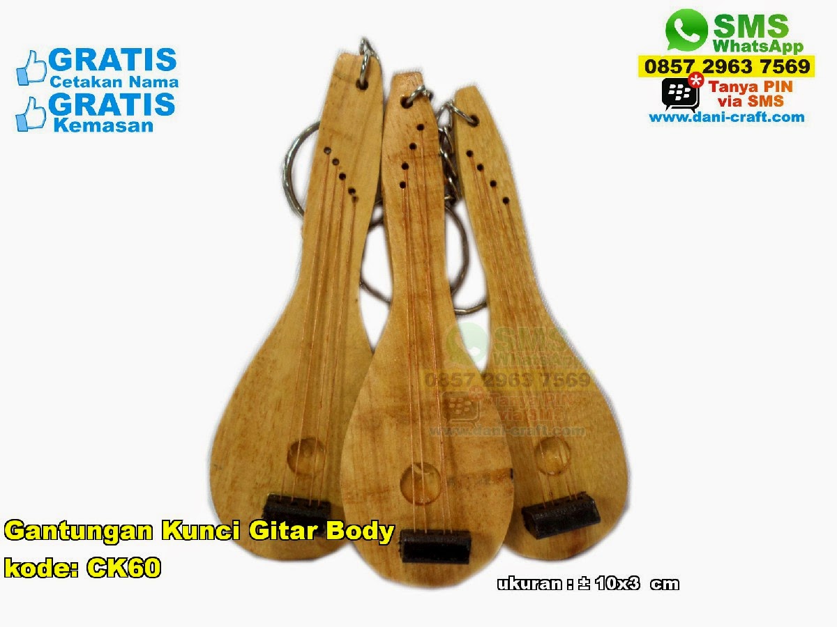  Gantungan  Kunci  Gitar  Body Souvenir Pernikahan