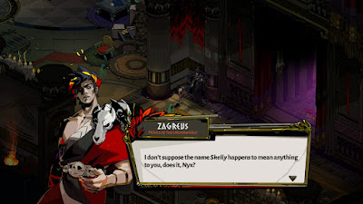 Zagreus speaks with Nyx in Hades