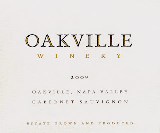The cabernet wine label for the 2008 and onward Oakville winery, part of the Ghost Block family of wines in Napa, California