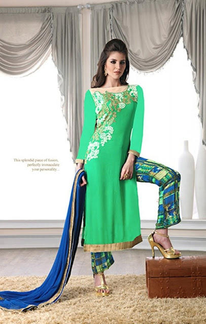 http://www.daindiashop.com/salwar-kameez/straight-cut-style-green-color-with-patch-work-wonderful-unstitched-salwar-kameez-dis-diff-57684