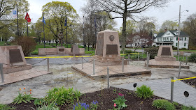 concrete sections removed from around some of the memorials to be repaired and improved