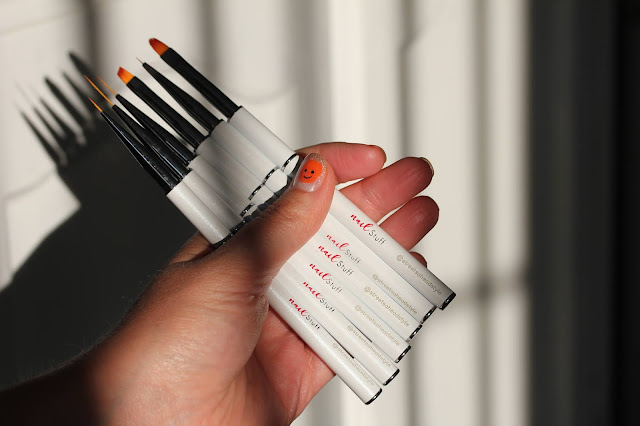 NailStuff nail brush set review customized with @streetsaheadstyle handle