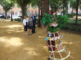 Gracia Iglesias, Jardines del Cristina, performance, el árbol lateversos, Duquesa de Alba