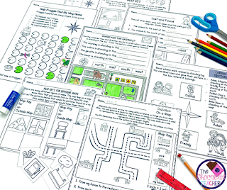 Use play based activities like these to continue practicing map skills throughout the school year.
