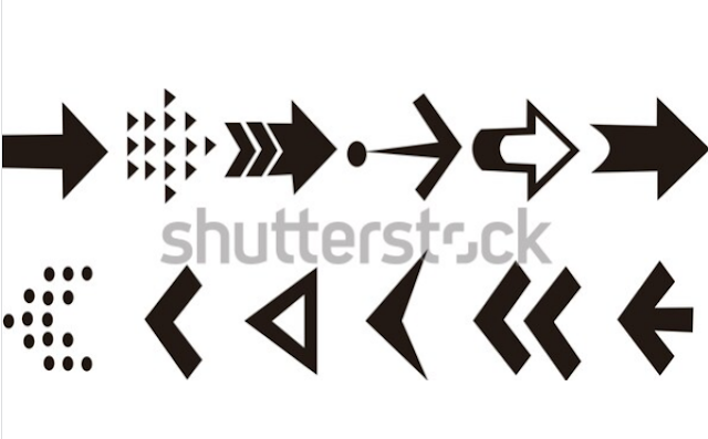 illustration stock set arrow icon