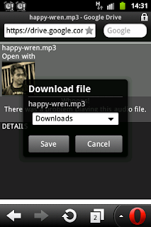 Cara download file di google drive dengan operamini Android