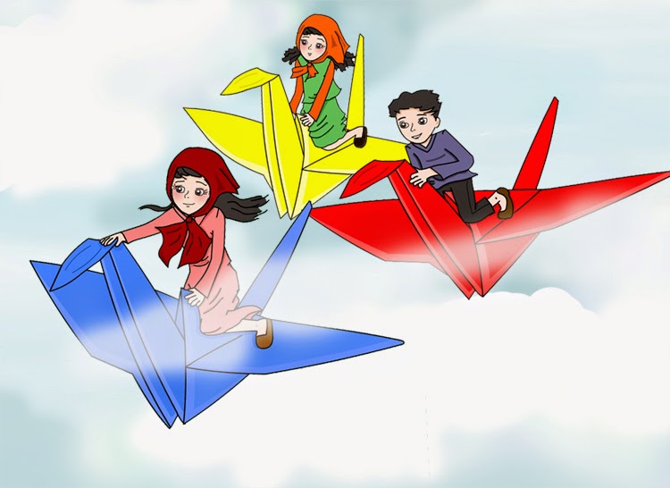 Dongeng dan Cerita Anak Bergambar: FLYING PAPER CRANE