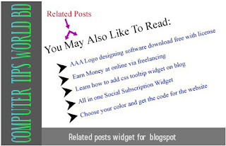 related posts widget for blogspot