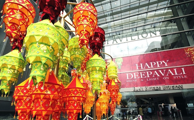 Deepavali, Pavilion KL, festival of light, kolam, lanterns