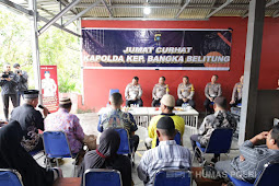 Yan Sultra Lakukan Dialog Masyarakat dalam Program Jumat Curhat Polda Bangka Belitung di Namang