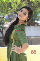 Akshitha cute beauty in Green Salwar at Satya Gang Movie Audio Success meet ~  Exclusive Galleries 024.jpg