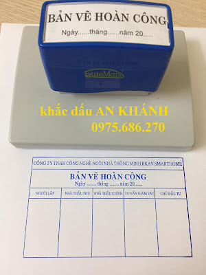 Khắc dấu bản vẽ Hoàn Công tại An Khánh