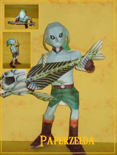 Zora Link Guitar Player Papercraft