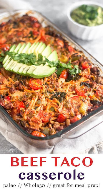 Beef Taco Casserole Paleo Whole30 Recipes