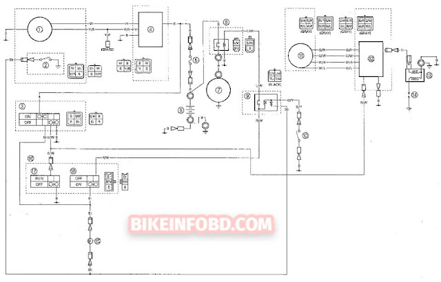 Yamaha YZ80 Wiring Diagram