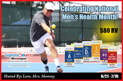 mens health month, superior source dissolve tablets, dissolve vitamins