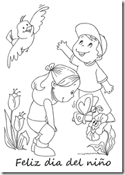 colorear dia del niño (1)