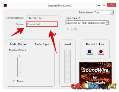 Soundwire terhubung