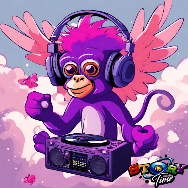 "Bobo, the monkey DJ from the land of Magic And Music""