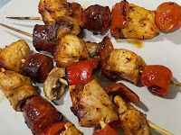 Brochetas De Carne Y Pollo Al Horno