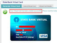 SBI Virtual Credit Card - FAQs - Part 3  