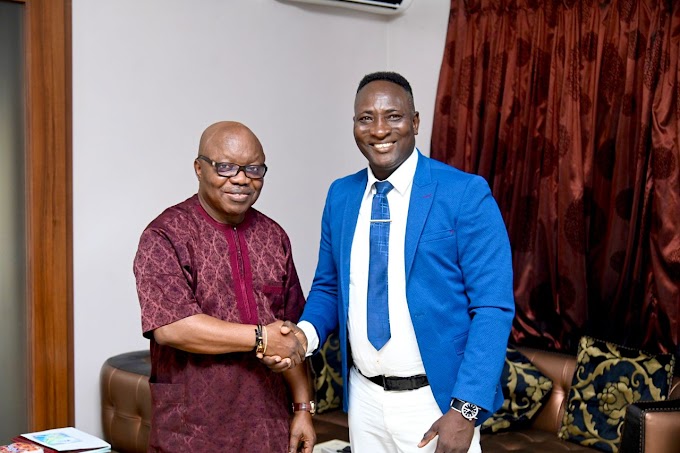 Billionaires Meet Billionaires: Billionaire Prophet Jeremiah Fufeyin in closed door meeting with Governor Ifeayin Okowa and Former Delta State Governor, Dr Emmanuel Uduaghan as they discuss national issues.