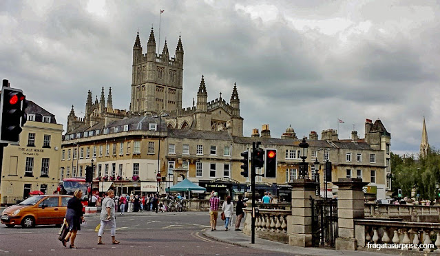 A Abadia de Bath e a North Parade