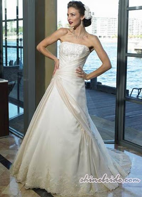 A-Line(Princess) Romantic Wedding Gowns