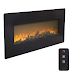 Teeker 42 Inch 1400W Wall Hanging/Fireplace Single Color/Fake Wood/Heating Wire/with Small Remote Control Black